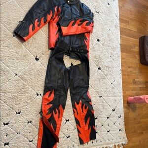 MAS Leather Jacket with Unique Design